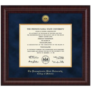 #143 Diploma Frame Penn State College of Medicine Presidential Premier (Chestnut)